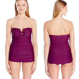 Betsey Johnson Malibu Solid Swimdress